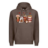 Coffee baseball coffee cups Premium Hoodie - Zillion Design Studio