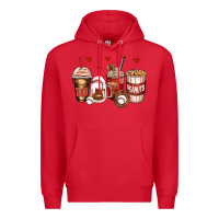 Red baseball coffee cups Premium Hoodie - Zillion Design Studio