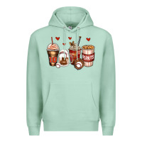 Seafoam baseball coffee cups Premium Hoodie - Zillion Design Studio