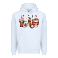 White baseball coffee cups Premium Hoodie - Zillion Design Studio