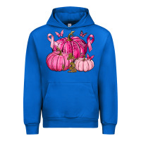 Cobalt Breast Cancer We Wear Pink with Pumpkin and Ribbon Urban Hoodie - texasbilliewilder