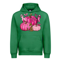 Emerald Breast Cancer We Wear Pink with Pumpkin and Ribbon Urban Hoodie - texasbilliewilder