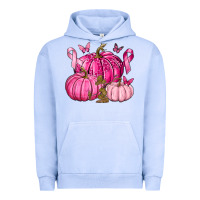 Pigment Grape Ice Breast Cancer We Wear Pink with Pumpkin and Ribbon Urban Hoodie - texasbilliewilder