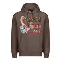 Coffee brain cancer warrior Premium Hoodie - texasbilliewilder