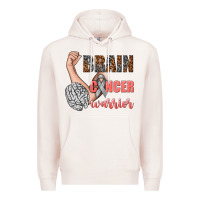 Pale Pink brain cancer warrior Premium Hoodie - texasbilliewilder