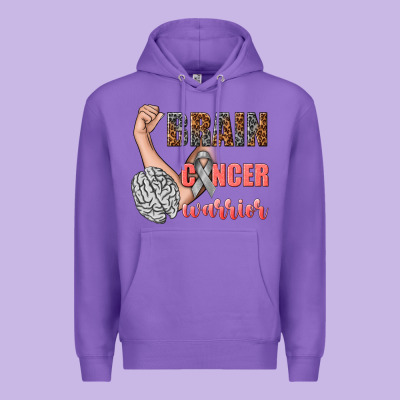 Brain Cancer Warrior Premium Hoodie Designed By Texasbilliewilder