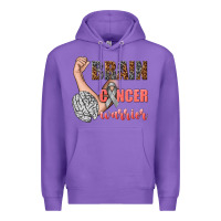Purple brain cancer warrior Premium Hoodie - texasbilliewilder