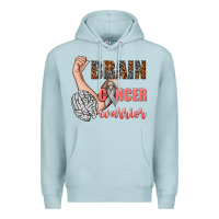 Blue Mist brain cancer warrior Premium Hoodie - texasbilliewilder