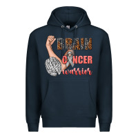 Navy brain cancer warrior Premium Hoodie - texasbilliewilder