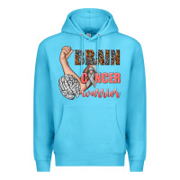 Ocean Blue brain cancer warrior Premium Hoodie - texasbilliewilder