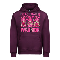Mauve Wine Breast Cancer Warrior Gnomes Urban Hoodie - texasbilliewilder