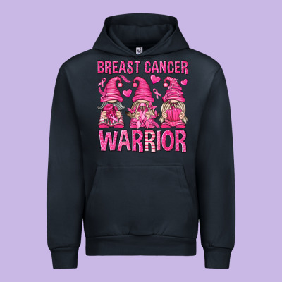 Breast Cancer Warrior Gnomes Urban Hoodie Designed By Texasbilliewilder