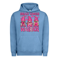 Pigment Pebble Blue Breast Cancer Warrior Gnomes Urban Hoodie - texasbilliewilder