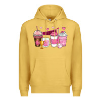 Antique Gold volleyball coffee cups Premium Hoodie - Zillion Design Studio