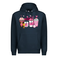 Navy volleyball coffee cups Premium Hoodie - Zillion Design Studio