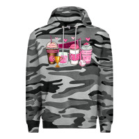 Slate Camo volleyball coffee cups Premium Hoodie - Zillion Design Studio