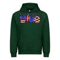 Forest Green love 4th of july Urban Hoodie - Zillion Design Studio