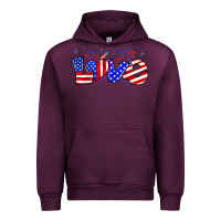 Mauve Wine love 4th of july Urban Hoodie - Zillion Design Studio