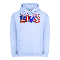 Pigment Grape Ice love 4th of july Urban Hoodie - Zillion Design Studio