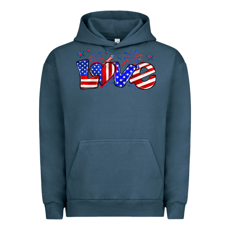 Love 4th Of July Urban Hoodie by Zillion Design Studio | Teevron