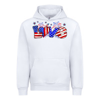 White love 4th of july Urban Hoodie - Zillion Design Studio