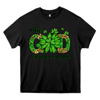 Black With god all things are possible St. Patrick's Day Heavy Core Tee - LillyAllenDesigns