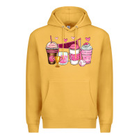 Mustard volleyball coffee cups Premium Hoodie - Zillion Design Studio