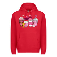Red volleyball coffee cups Premium Hoodie - Zillion Design Studio