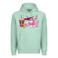 Seafoam volleyball coffee cups Premium Hoodie - Zillion Design Studio