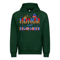 Forest Green honor and remember Urban Hoodie - Zillion Design Studio