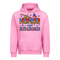 Fuchsia Pink honor and remember Urban Hoodie - Zillion Design Studio