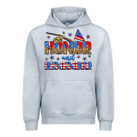 Heather Grey honor and remember Urban Hoodie - Zillion Design Studio