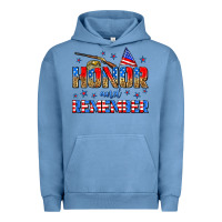 Pigment Pebble Blue honor and remember Urban Hoodie - Zillion Design Studio