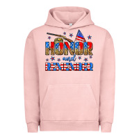 Pigment Salmon honor and remember Urban Hoodie - Zillion Design Studio