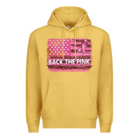 Antique Gold Back The Pink American Flag Premium Hoodie - texasbilliewilder