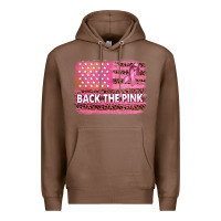 Chestnut Back The Pink American Flag Premium Hoodie - texasbilliewilder
