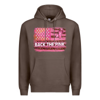 Coffee Back The Pink American Flag Premium Hoodie - texasbilliewilder