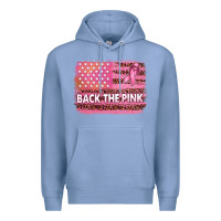 Colony Blue Back The Pink American Flag Premium Hoodie - texasbilliewilder