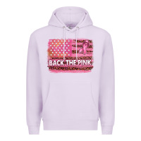 Lilac Back The Pink American Flag Premium Hoodie - texasbilliewilder
