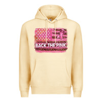 Pina Colada Back The Pink American Flag Premium Hoodie - texasbilliewilder