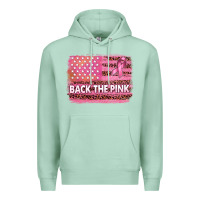 Seafoam Back The Pink American Flag Premium Hoodie - texasbilliewilder