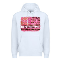 White Back The Pink American Flag Premium Hoodie - texasbilliewilder