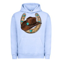 Pigment Grape Ice horseshoe cowboy hat Urban Hoodie - RanaPortraitStore