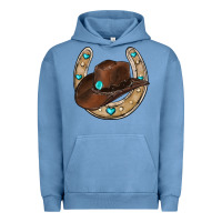 Horseshoe Cowboy Hat Urban Hoodie | Teevron