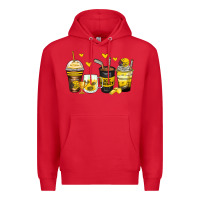 Red ice hockey coffee cups Premium Hoodie - Zillion Design Studio