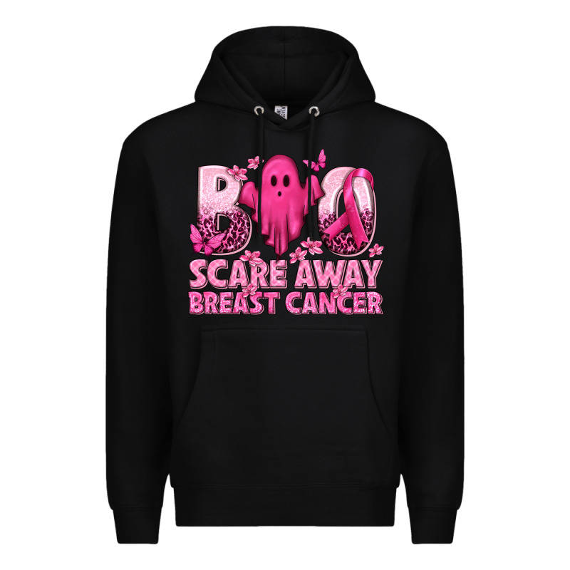 Boo Scare Away Breast Cancer Premium Hoodie by texasbilliewilder | Teevron