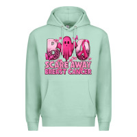 Seafoam Boo Scare Away Breast Cancer Premium Hoodie - texasbilliewilder
