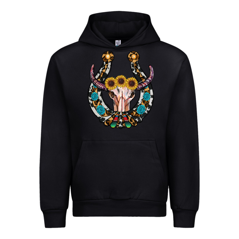 Western Horseshoe Skull Urban Hoodie by RanaPortraitStore | Teevron
