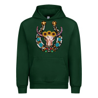 Forest Green western horseshoe skull Urban Hoodie - RanaPortraitStore