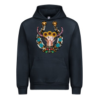 Navy western horseshoe skull Urban Hoodie - RanaPortraitStore